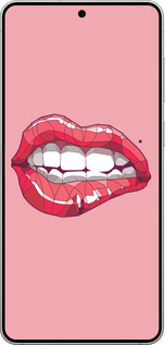 Силиконовый чехол Sexy lips для Samsung Galaxy S25 Edge - 4174u-3923 изображение 