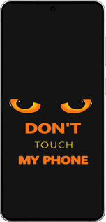 Силиконовый чехол Don't touch the phone для Samsung Galaxy S25 Edge - 4261u-3923 изображение 