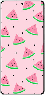 Силиконовый чехол Розовый арбуз для Samsung Galaxy S25 Edge - 4314u-3923 изображение 
