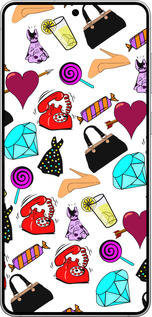Силиконовый чехол stickers для Samsung Galaxy S25 Edge - 4757u-3923 изображение 