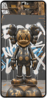 Силіконовий чехол Bronze kaws v3 для Samsung Galaxy S25 Edge - 6099u-3923 изображение 