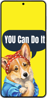 Силиконовый чехол чехол с корги You Can Do It для Samsung Galaxy S25 Edge - 6184u-3923 изображение 