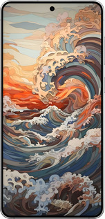 Силиконовый чехол Арт волны для Samsung Galaxy S25 Edge - 6324u-3923 изображение 