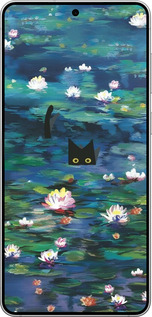 Силиконовый чехол Чехол с изображением водяных лилий Моне и кошек для Samsung Galaxy S25 Edge - 6399u-3923 изображение 