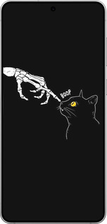 Силиконовый чехол Кошка для Samsung Galaxy S25 Edge - 6505u-3923 изображение 