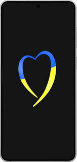 Силиконовый чехол Жёлто-голубое сердце для Samsung Galaxy S25 Edge - 885u-3923 изображение 