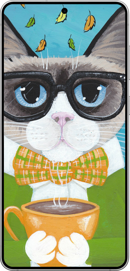 Силиконовый чехол Cat&Coffee для Samsung Galaxy S25 Edge - 4053u-3923 изображение 
