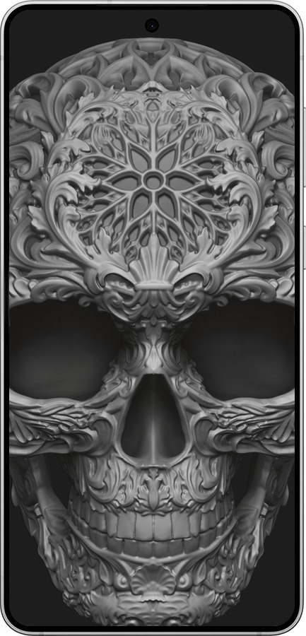 Силиконовый чехол skull-ornament для Samsung Galaxy S25 Edge - 4101u-3923 изображение 