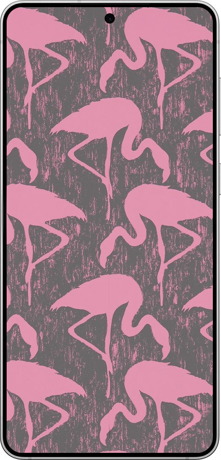 Силиконовый чехол Vintage-Flamingos для Samsung Galaxy S25 Edge - 4171u-3923 изображение 