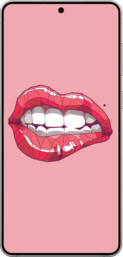 Силиконовый чехол Sexy lips для Samsung Galaxy S25 Edge - 4174u-3923 изображение 