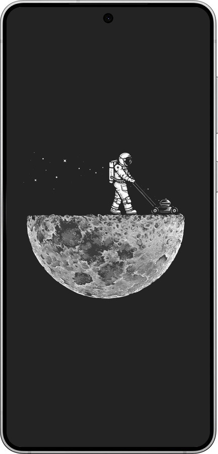 Силиконовый чехол Moon in dark для Samsung Galaxy S25 Edge - 4176u-3923 изображение 