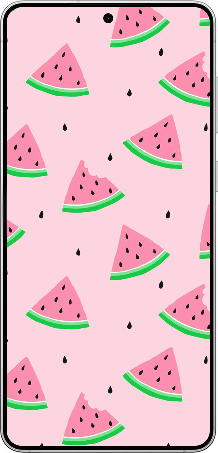 Силиконовый чехол Розовый арбуз для Samsung Galaxy S25 Edge - 4314u-3923 изображение 
