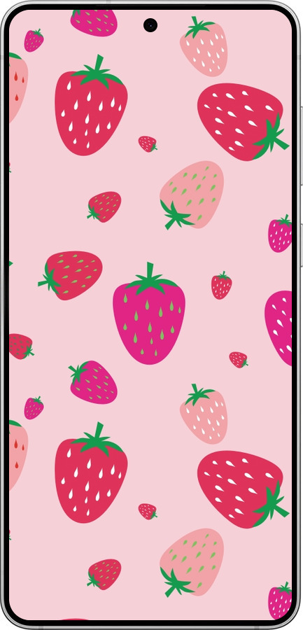 Силиконовый чехол Клубнички для Samsung Galaxy S25 Edge - 4332u-3923 изображение 