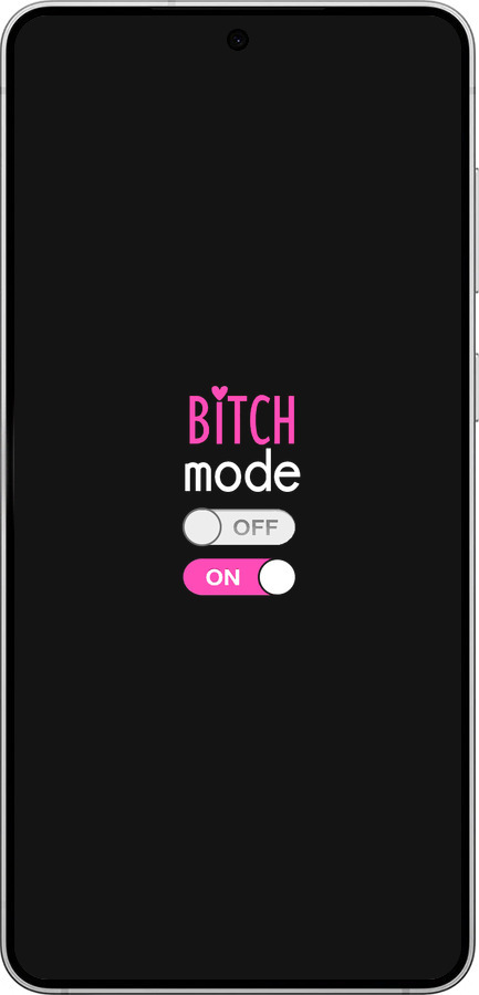 Силиконовый чехол Bitch mode для Samsung Galaxy S25 Edge - 4548u-3923 изображение 