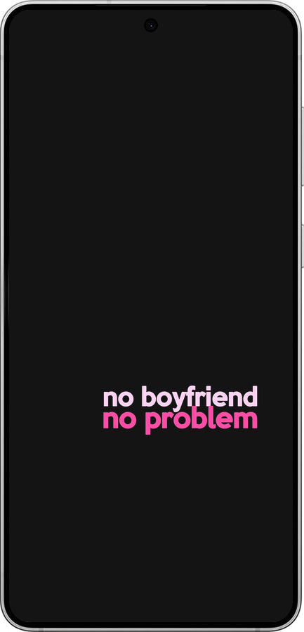 Силиконовый чехол no boyfriend no problem для Samsung Galaxy S25 Edge - 4549u-3923 изображение 