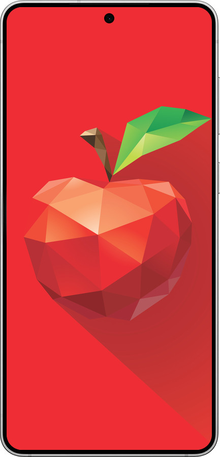 Силиконовый чехол Яблоко для Samsung Galaxy S25 Edge - 4696u-3923 изображение 