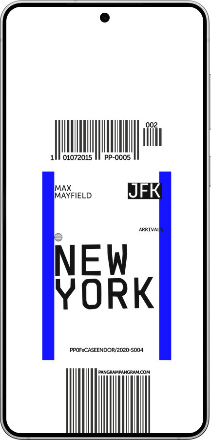 Силиконовый чехол New York для Samsung Galaxy S25 Edge - 4861u-3923 изображение 