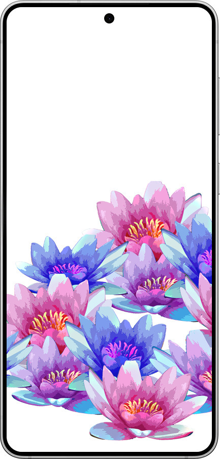 Силиконовый чехол Лотос для Samsung Galaxy S25 Edge - 4862u-3923 изображение 