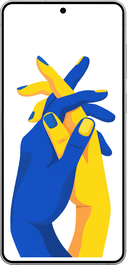 Силіконовий чехол Stand With Ukraine для Samsung Galaxy S25 Edge - 5255u-3923 изображение 