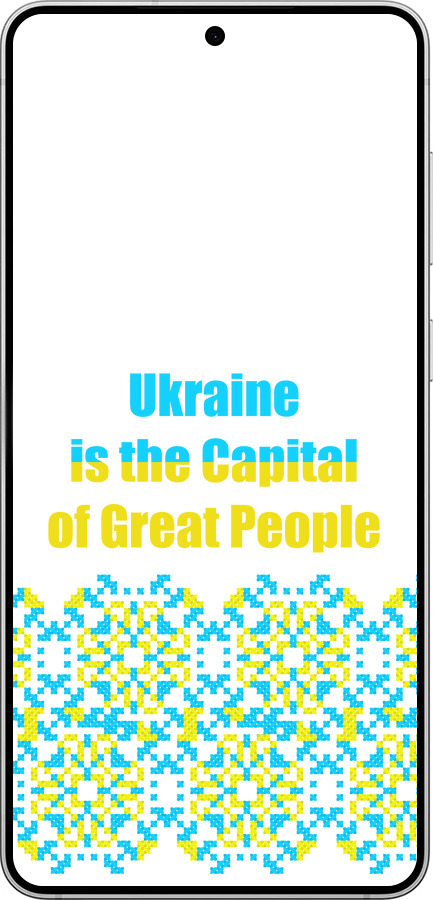 Силіконовий чехол Ukraine  для Samsung Galaxy S25 Edge - 5283u-3923 изображение 