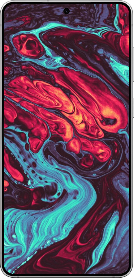 Силиконовый чехол Синяя красная абстакция для Samsung Galaxy S25 Edge - 5339u-3923 изображение 