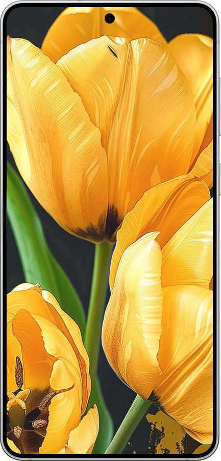 Силиконовый чехол Желтые тюльпаны для Samsung Galaxy S25 Edge - 5991u-3923 изображение 