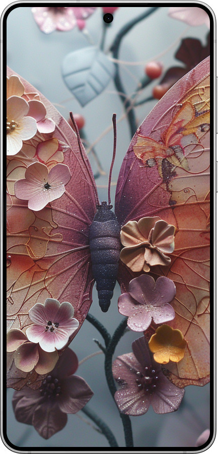 Силиконовый чехол Fairy Butterfly для Samsung Galaxy S25 Edge - 6048u-3923 изображение 