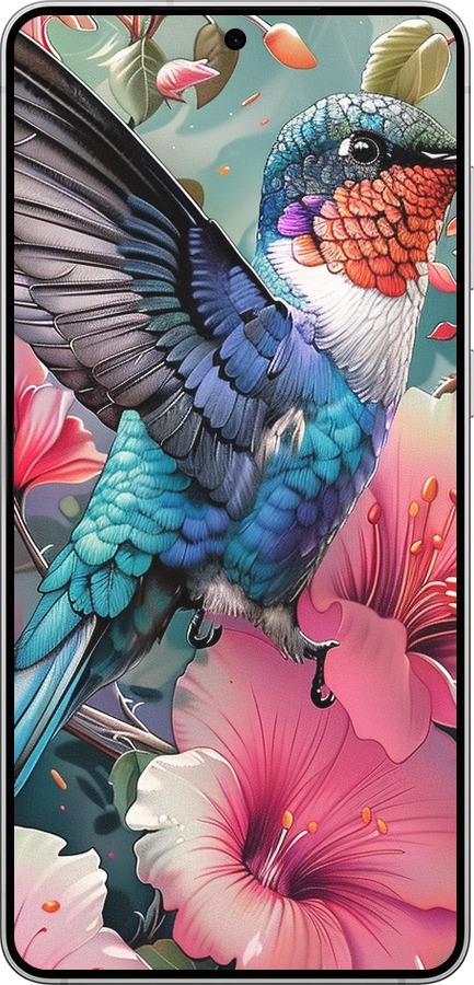 Силиконовый чехол Сказочная колибри для Samsung Galaxy S25 Edge - 6051u-3923 изображение 