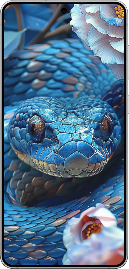 Силіконовий чехол Blue Snake для Samsung Galaxy S25 Edge - 6079u-3923 изображение 