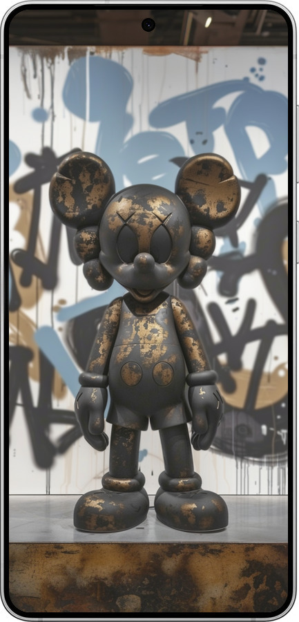 Силиконовый чехол Bronze kaws v2 для Samsung Galaxy S25 Edge - 6098u-3923 изображение 