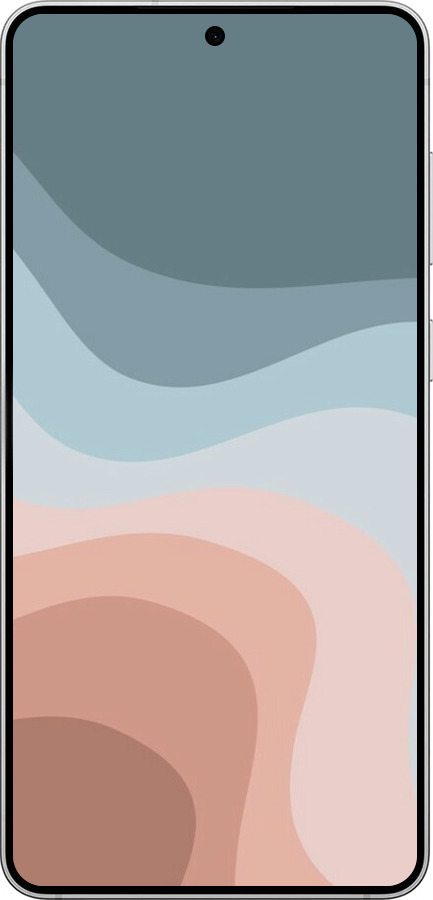 Силиконовый чехол С синими и розовыми волнами в стиле ретро для Samsung Galaxy S25 Edge - 6532u-3923 изображение 