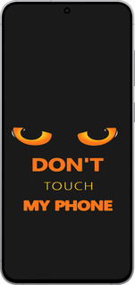Силиконовый чехол Don't touch the phone для Samsung Galaxy S25 FE - 4261u-4094 изображение 