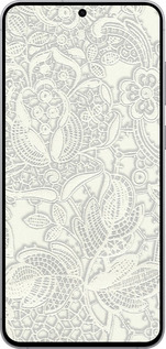 Силиконовый чехол Белое кружево для Samsung Galaxy S25 FE - 4383u-4094 изображение 