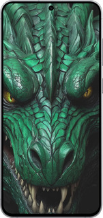 Силиконовый чехол Зелёный дракон v2 для Samsung Galaxy S25 FE - 5817u-4094 изображение 