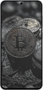 Силиконовый чехол Black Bitcoin для Samsung Galaxy S25 FE - 6090u-4094 изображение 