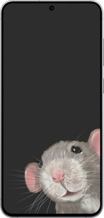 Силиконовый чехол The Peeking Rat для Samsung Galaxy S25 FE - 6442u-4094 изображение 