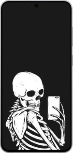 Силіконовий чехол Скелет робить Selfie для Samsung Galaxy S25 FE - 6535u-4094 изображение 