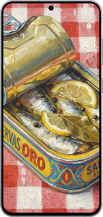 Силиконовый чехол Vintage Sardine Tin Phone для Samsung Galaxy S25 FE - 6772u-4094 изображение 