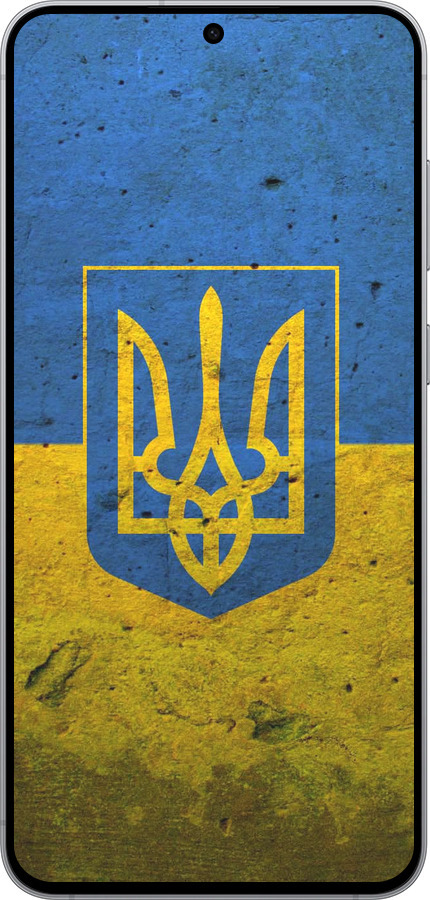 Силиконовый чехол Флаг и герб Украины 2 для Samsung Galaxy S25 FE - 378u-4094 изображение 