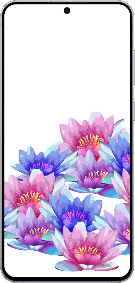 Силіконовий чехол Лотос для Samsung Galaxy S25 FE - 4862u-4094 изображение 