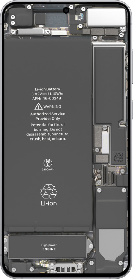 Силиконовый чехол Детали смартфона для Samsung Galaxy S25 FE - 5487u-4094 изображение 