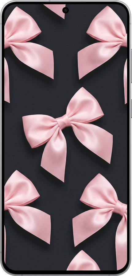 Силиконовый чехол Coquette Ribbons Dark Coquette для Samsung Galaxy S25 FE - 6767u-4094 изображение 