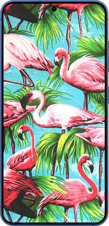 Силиконовый чехол Tropical background для Samsung Galaxy S25 Plus - 4016u-3826 изображение 