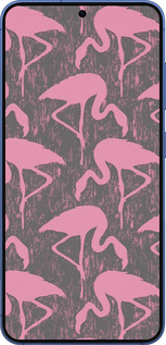 Силиконовый чехол Vintage-Flamingos для Samsung Galaxy S25 Plus - 4171u-3826 изображение 