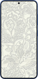 Силиконовый чехол Белое кружево для Samsung Galaxy S25 Plus - 4383u-3826 изображение 