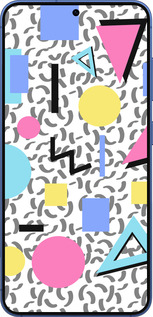 Силіконовий чехол Color shapes для Samsung Galaxy S25 Plus - 4893u-3826 изображение 