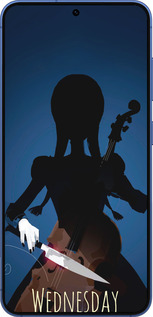 Силиконовый чехол Wednesday для Samsung Galaxy S25 Plus - 5515u-3826 изображение 