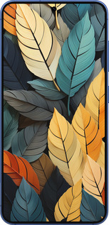 Силиконовый чехол Кольорове листя для Samsung Galaxy S25 Plus - 5644u-3826 изображение 