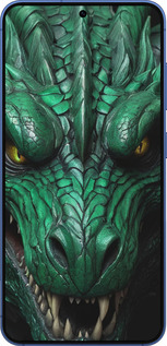 Силіконовий чехол Зелений дракон v2 для Samsung Galaxy S25 Plus - 5817u-3826 изображение 