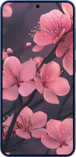 Силіконовий чехол Пурпурова сакура для Samsung Galaxy S25 Plus - 6075u-3826 изображение 